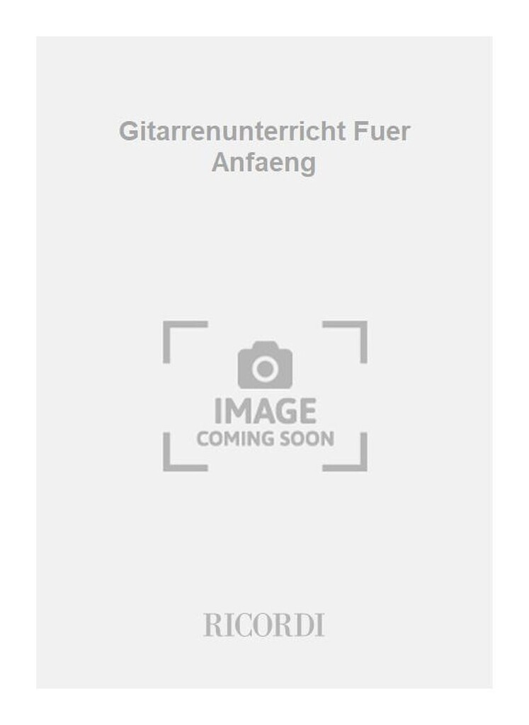 Gitarrenunterricht Fuer Anfaeng